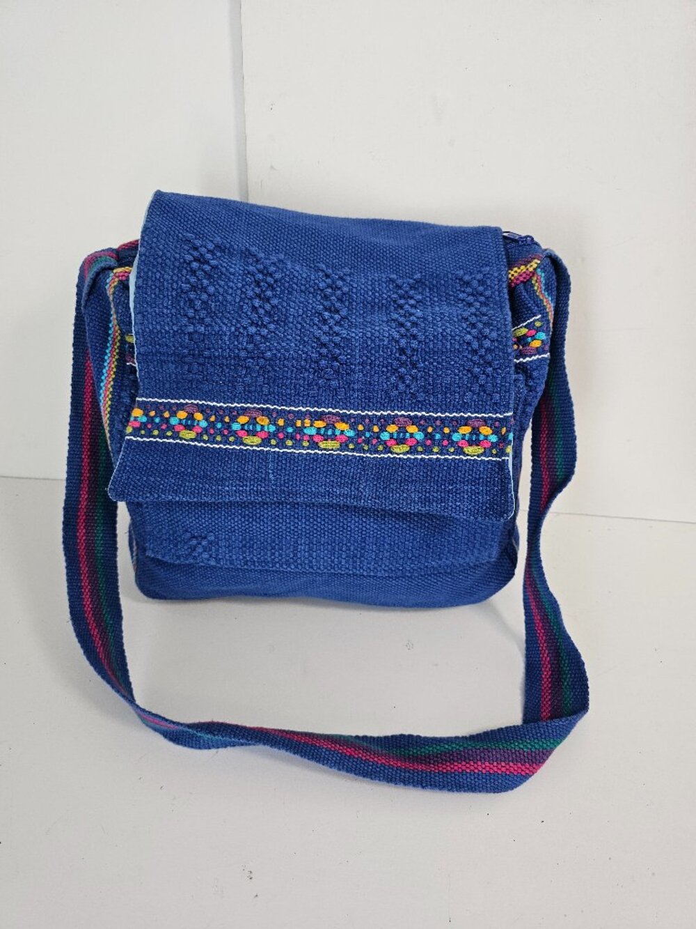 Unbranded Bag Shoulder Blue Embroidered Hippie Festival